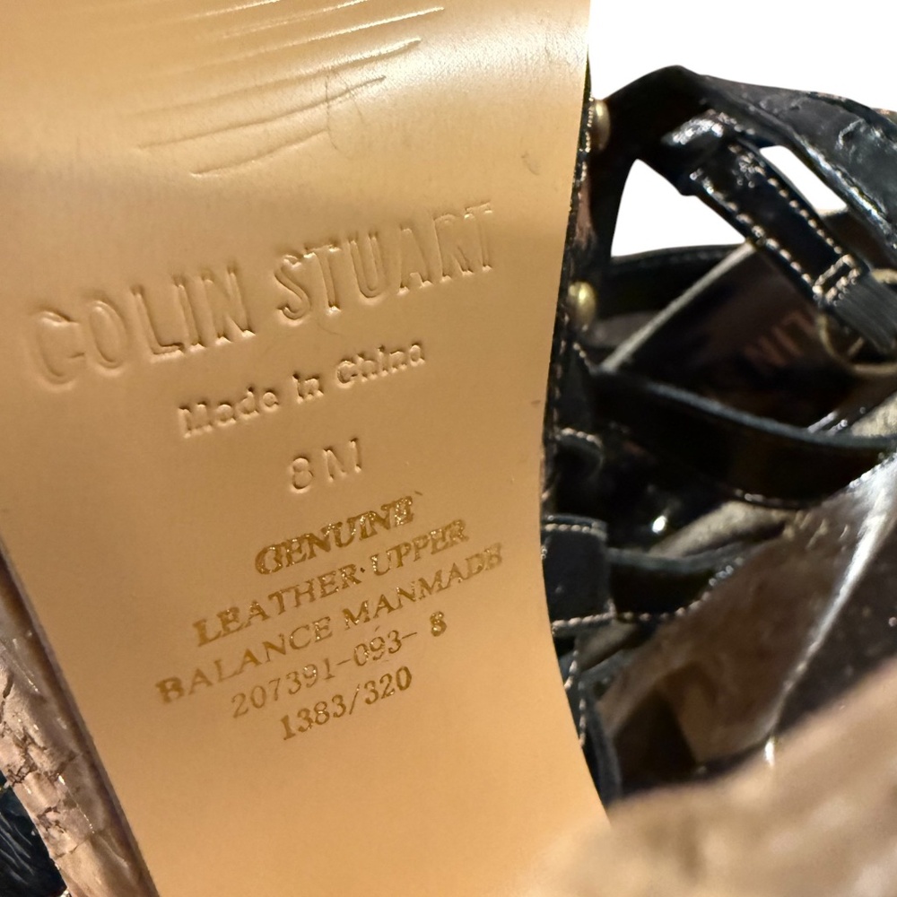 Colin Stuart Platform Cork Sandals - image 6